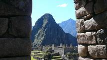 Lenka Kastnerová Plášilová z Loun v ruinách předkolumbovského inckého kultovního města Machu Picchu v peruánských Andách.