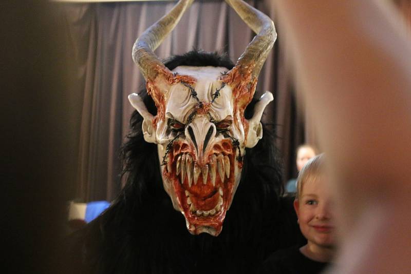 Krampusáci v Ústí nad Labem.