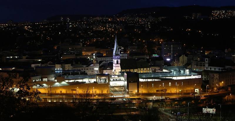 Noční foto Ústí nad Labem