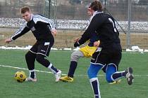 Soupeřem Střekova byli fotbalisté TJ Oldřichov v černém.