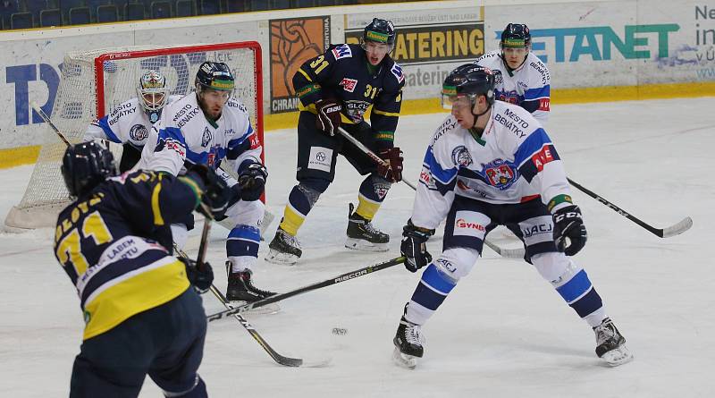 Hokejový zápas Ústí nad Labem a Benátky