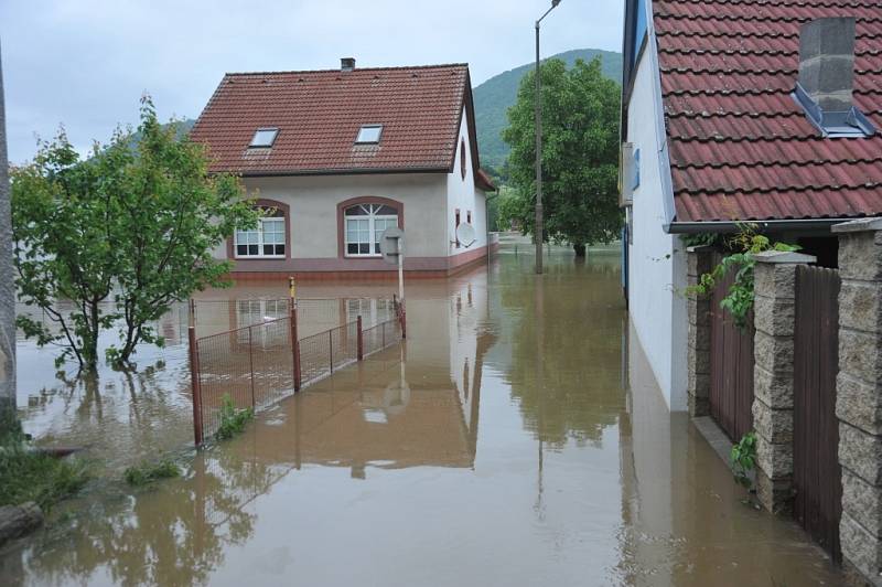 Situace ve Vaňově, čtvrtek 6. června 2013.