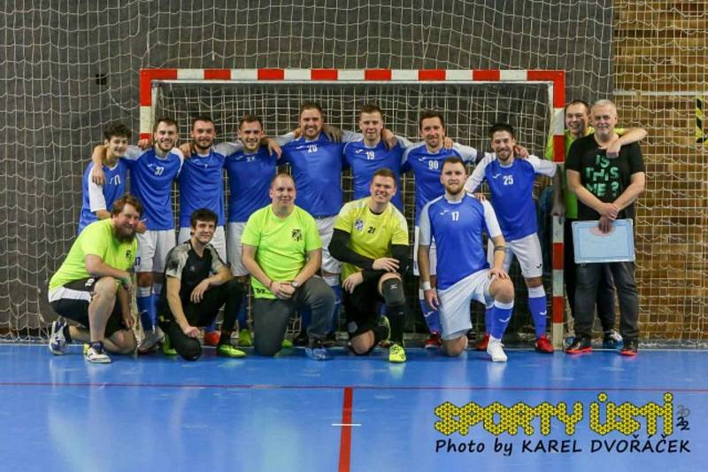 FC NY Tiradores Ústí n. L. - FC Rapid Ústí n. L. B, futsal krajský přebor 2021/2022.