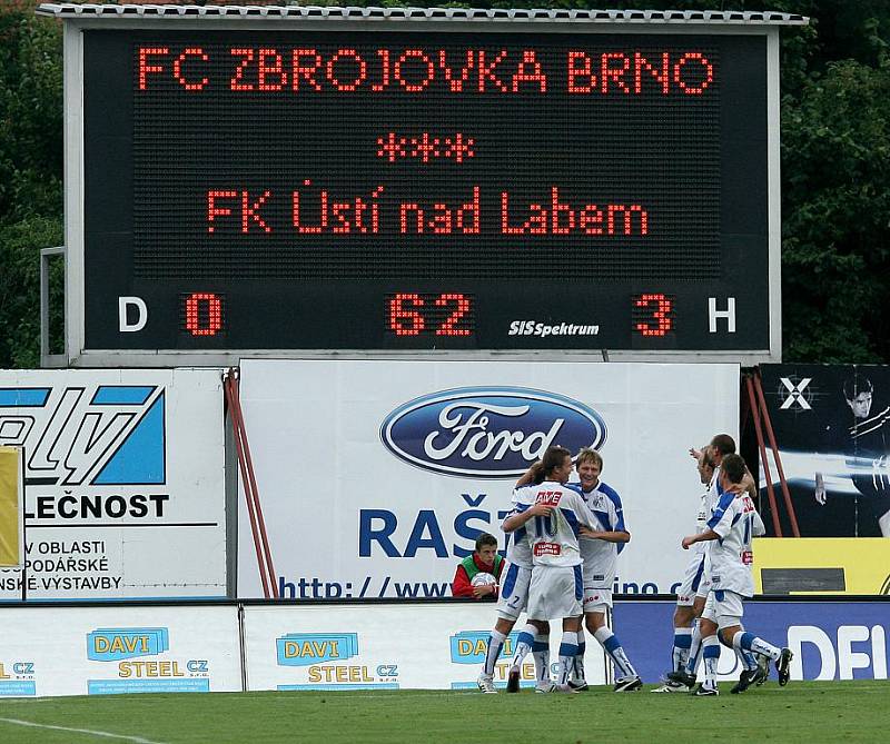 Nováček mezi fotbalovou smetánkou z Ústí se postaral o prvotřídní senzaci! V Brně dominoval a vyhrál 3:1.