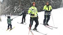Policisté pomáhali na Telnici v rámci 7. ročníku akce Bezpečně na lyžích.