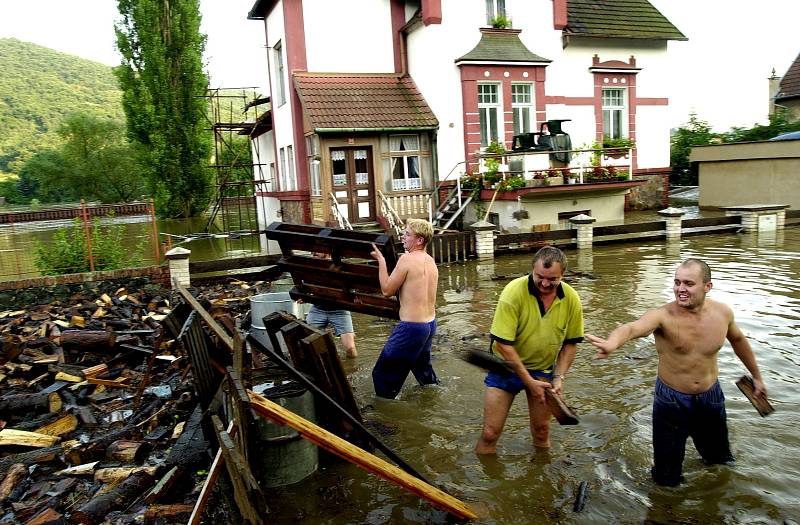 Povodeň 2002. Velké Březno