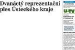 12. Reprezentační ples Ústeckého kraje.