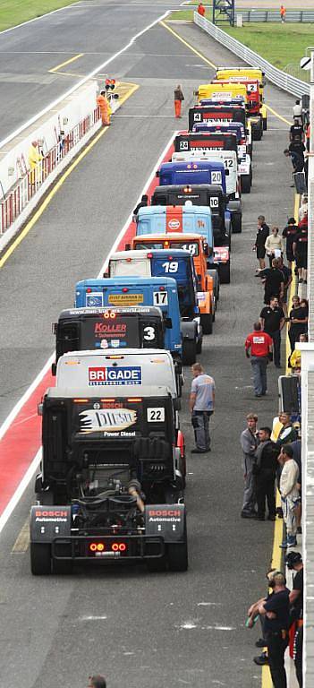 Czech Truck Prix, neboli Mistrovství Evropy tahačů.