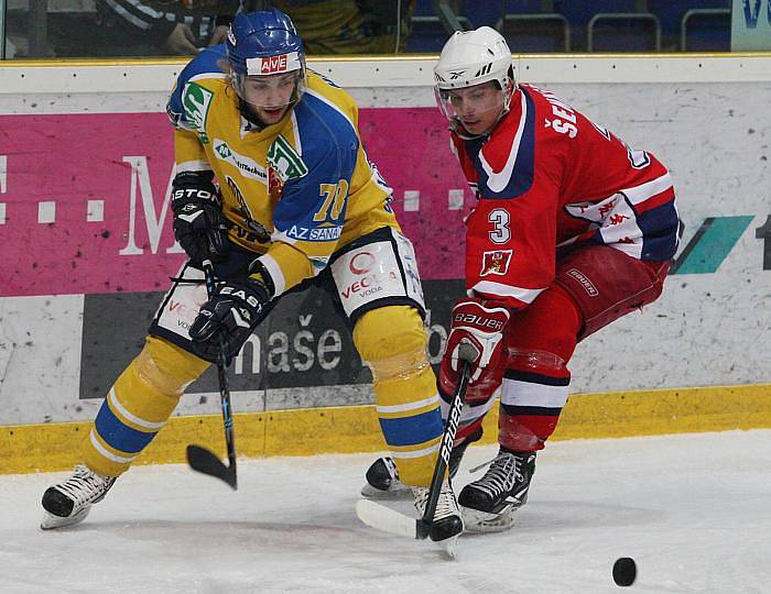 Ze semifinálového utkání týmů HC Slovan Ústečtí Lvi a HC Rebel Havlíčkův Brod