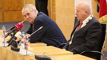 Prezident Miloš Zeman přijel do Ústeckého kraje.