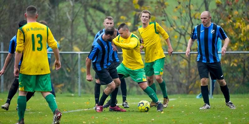 Sport fotbal I.B třída skupina A Chuderov (modrá) Malšovice