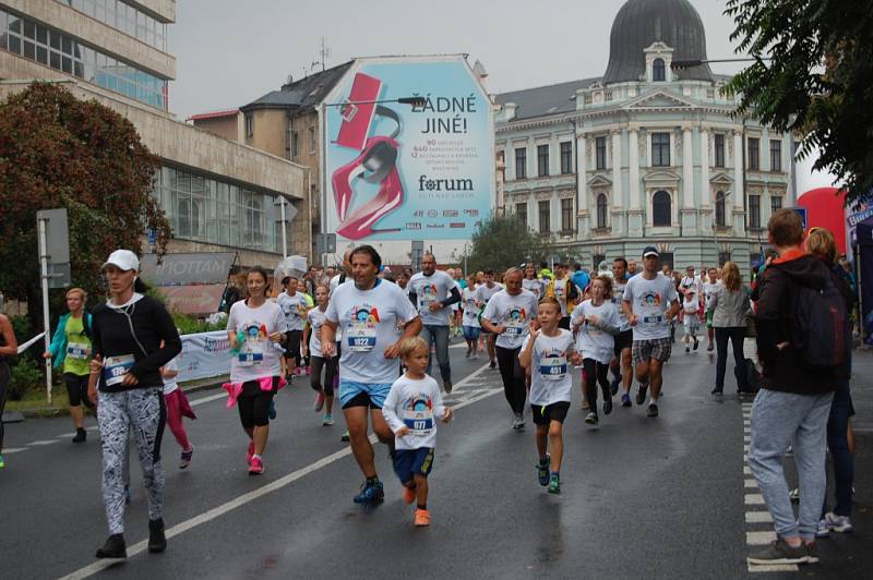 Ústecký půlmaraton 2016, rodinný běh.