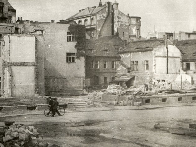 Takhle vypadalo Předmostí po bombardování v roce 1945.