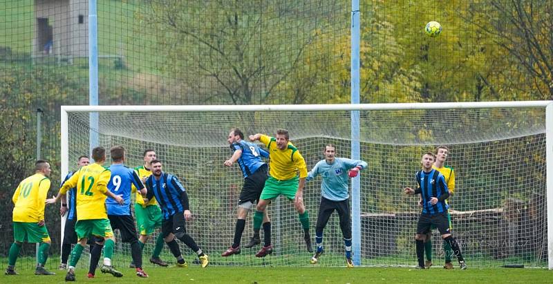 Sport fotbal I.B třída skupina A Chuderov (modrá) Malšovice