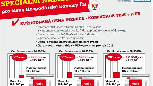 Speciální nabídka pro členy Hospodářské komory ČR.