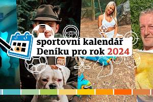 Sportovní kalendář Deníku v Ústeckém kraji pro rok 2024.