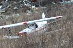 V Ústí nad Labem havaroval jednomístný ultralight. Pilot při havárii zemřel. 