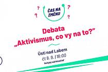Zajímavou besedu na téma aktivismus uvádí ve čtvrtek 9. září od 18 hodin ve Veřejném sále Hraničář v Ústí nad Labem moderátorka Jindra Moravcová.