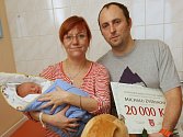 Prvním Ústečanem roku 2014 je Michal Zvěřina, který se narodil 2. ledna ve 13.07 hodin Lence Jeřábkové a tatínkovi Michalu Zvěřinovi. 