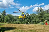 V posledním červencovém týdnu došlo ke dvěma pádům horolezců v lezecké oblasti Ostrov, Tisá. V obou případech šlo o podobná poranění, zasahoval i vrtulník.