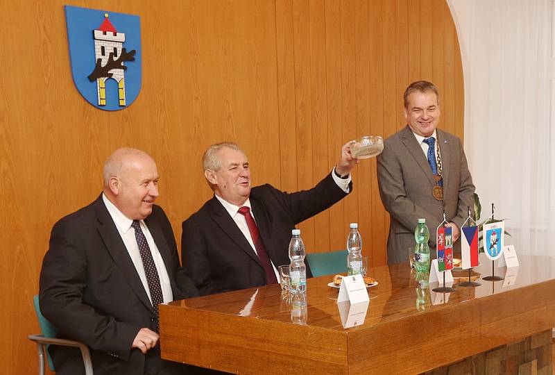 Prezident Zeman na návštěvě Ústeckého kraje.