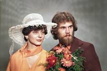Svatební fotografie Petra Berounského s chotí z roku 1978