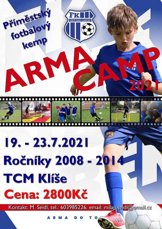 Letní příměstský kemp pořádaný FK Ústí nad Labem.