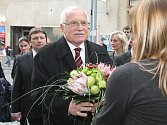 Václav Klaus při návštěvě v Ústí nad Labem.