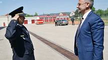 Ministr vnitra Lubomír Metnar navštívil v rámci výjezdu vlády do Ústeckého kraje Hasičský záchranný sbor Ústeckého kraje.