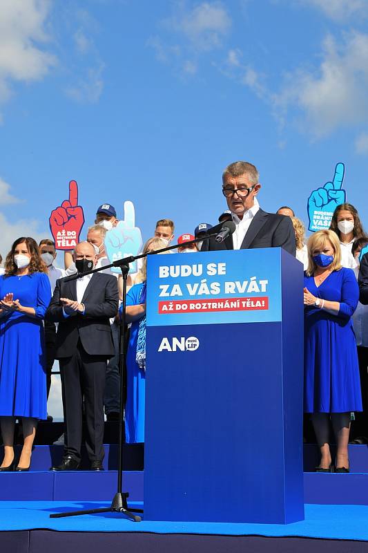 Zahájení volební kampaně hnutí Ano 2011 na Větruši v Ústí nad Labem