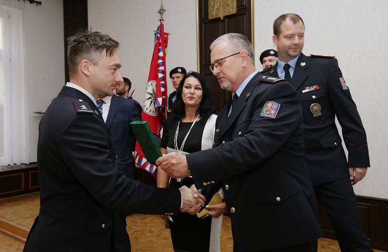 Předávání medailí za věrnost policistům z Územního odboru Ústí nad Labem