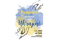 Studenti Filozofické fakulty UJEP v Ústí nad Labem pořádají protestní akci na odsouzení ruské agrese a vyjádření podpory ukrajinským studentům a akademikům.