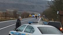 Vážná dopravní nehoda u Libouchce v pondělí 9. prosince.