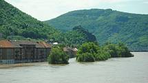 Voda v Ústí nad Labem, středa 5. června 2013.