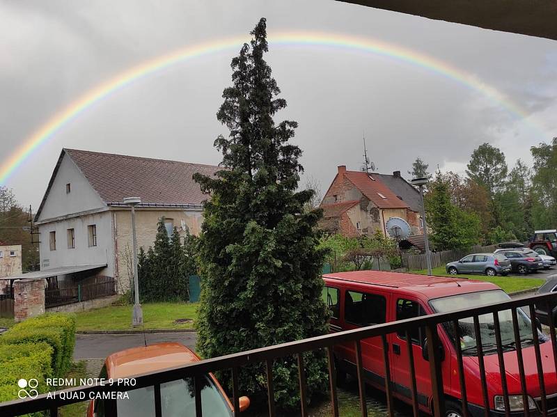 Duha od čtenáře z Ústí nad Labem - Stebno.