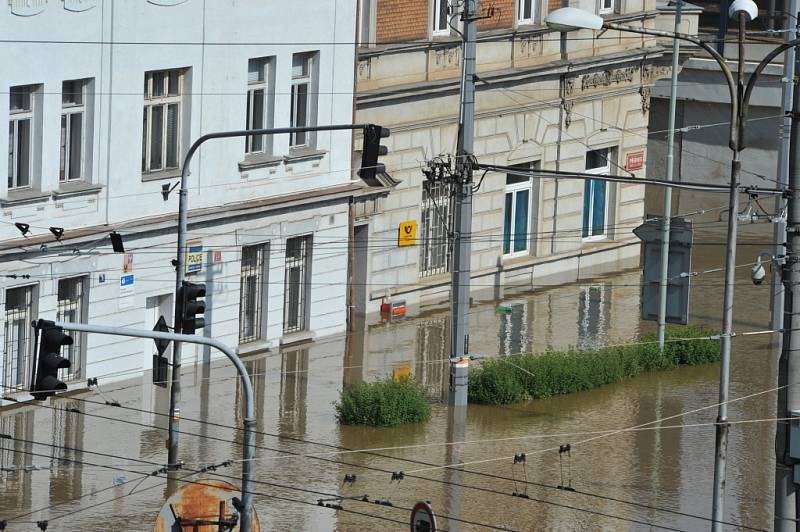 Centrum města a okolí, středa 5. června 2013.