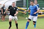 II. třída 2- kolo - hráno ve Svádově. Malečov (černá trika) porazil Chlumec B (modrá trika) 4:0.