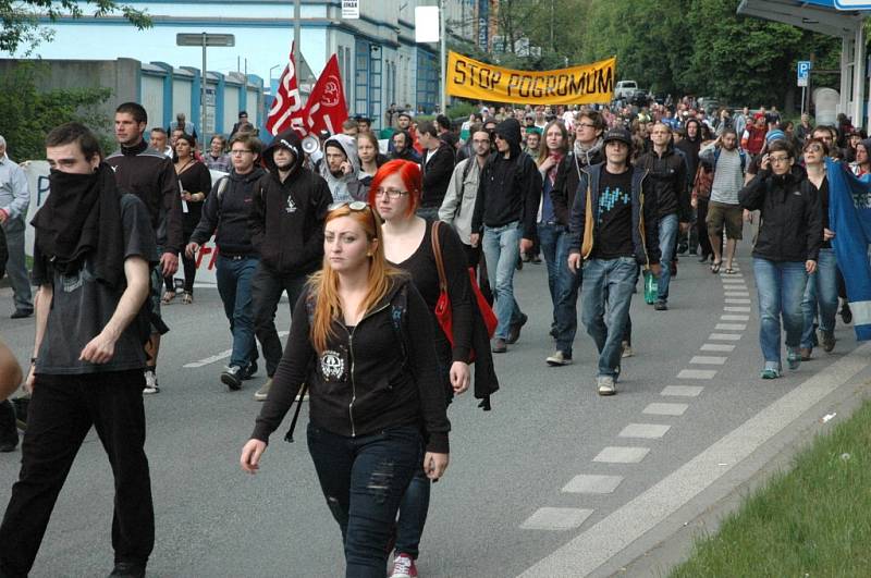 První máj v Ústí nad Labem.