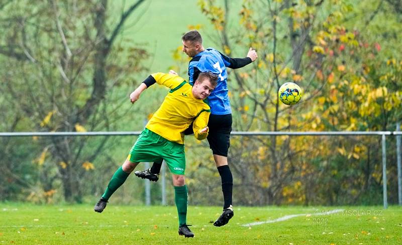 Sport fotbal I.B třída skupina A Chuderov (modrá) Malšovice