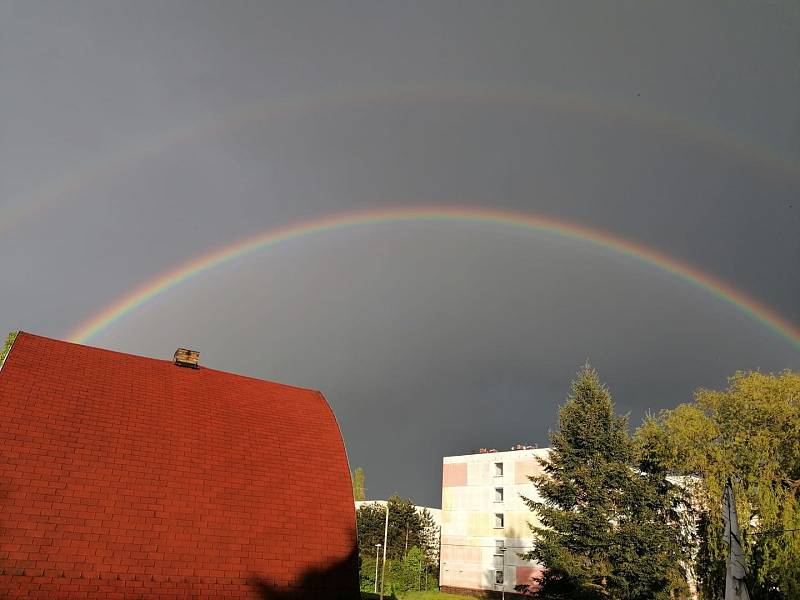 Duha od čtenáře z Ústí nad Labem.