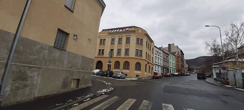 Obvod Střekov v Ústí nad Labem. Žukovova ulice