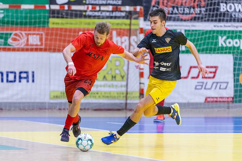 Rapid Ústí - Spartak Perštejn (červení), 1. FUTSAL liga 2022/2023.