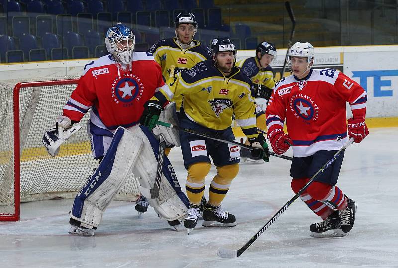 Hokejové utkání mezi Ústím nad Labem a Třebíčí, 41. kolo WSM Ligy