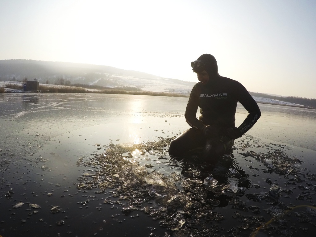 FOTO, VIDEO: Milada předčí moře, říkají potápěči, kteří plavou pod ledem -  Děčínský deník