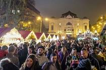Slavnostní rozsvícení vánočního stromu na Lidickém náměstí v Ústí nad Labem