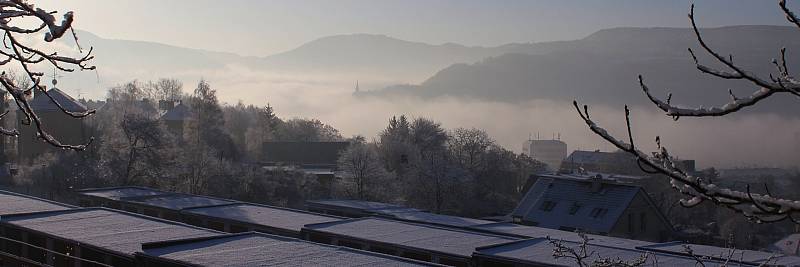 Město Ústí i jeho okolí zachycují snímky penzisty Jaroslava Schwarze. Poznáte, která místa zachycuje tento záběr a odkud ho fotograf vyfotil?