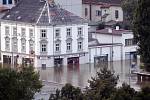 Takto zachytil povodně v srpnu 2002 v centru Ústí nad Labem fotograf Petr Berounský.