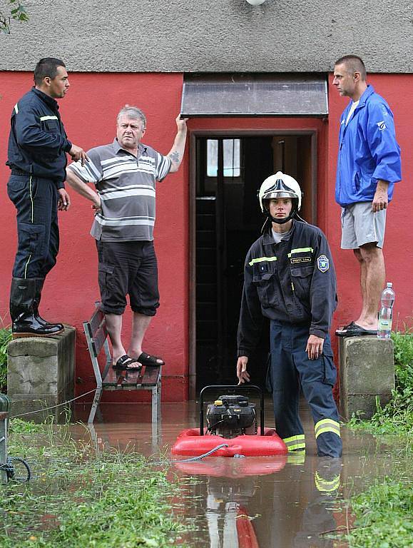 Přívalové deště v Libouchci.