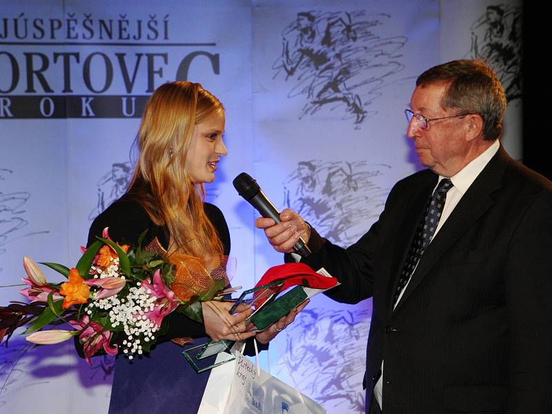 Snímek z vyhlášení ankety Nejúspěšnější sportovec roku 2012.