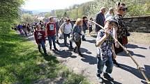 Představitelé církve v Ústí nad Labem odpoledne vystoupili na Mariánskou skálu.